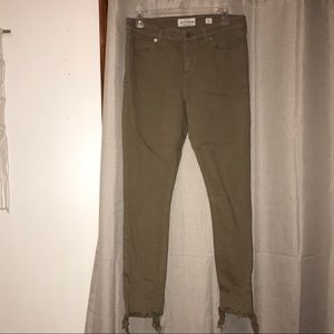 LUCKY BRAND army green skinny jeans